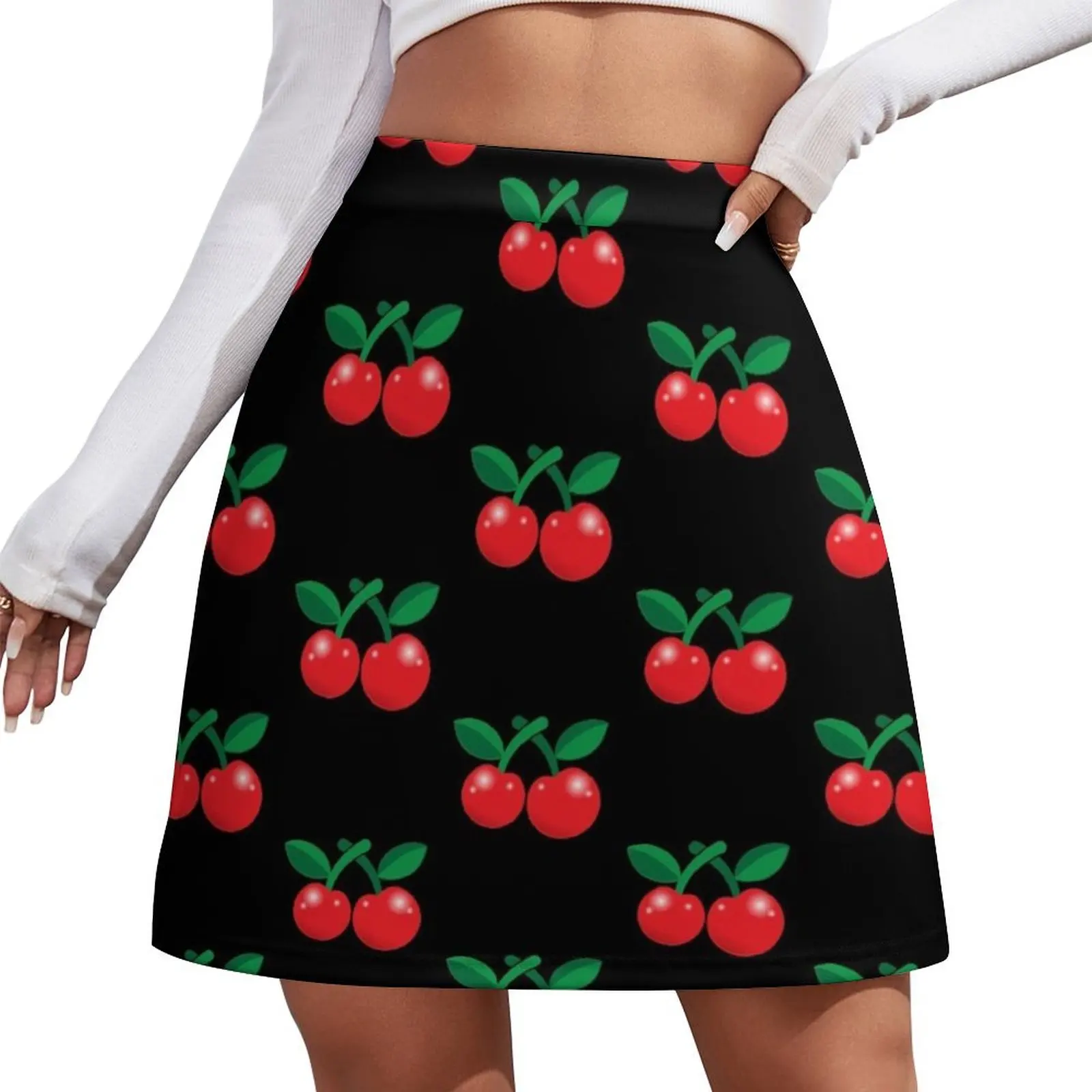 Super cute red cherries Mini Skirt mini skirt for women Women's summer skirt new in dresses sets