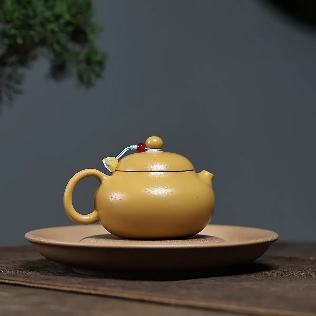 Handmade Boutique Set Yixing Zisha Teapot Ore Sand Inner Pusher Hole Shaddock 150cc