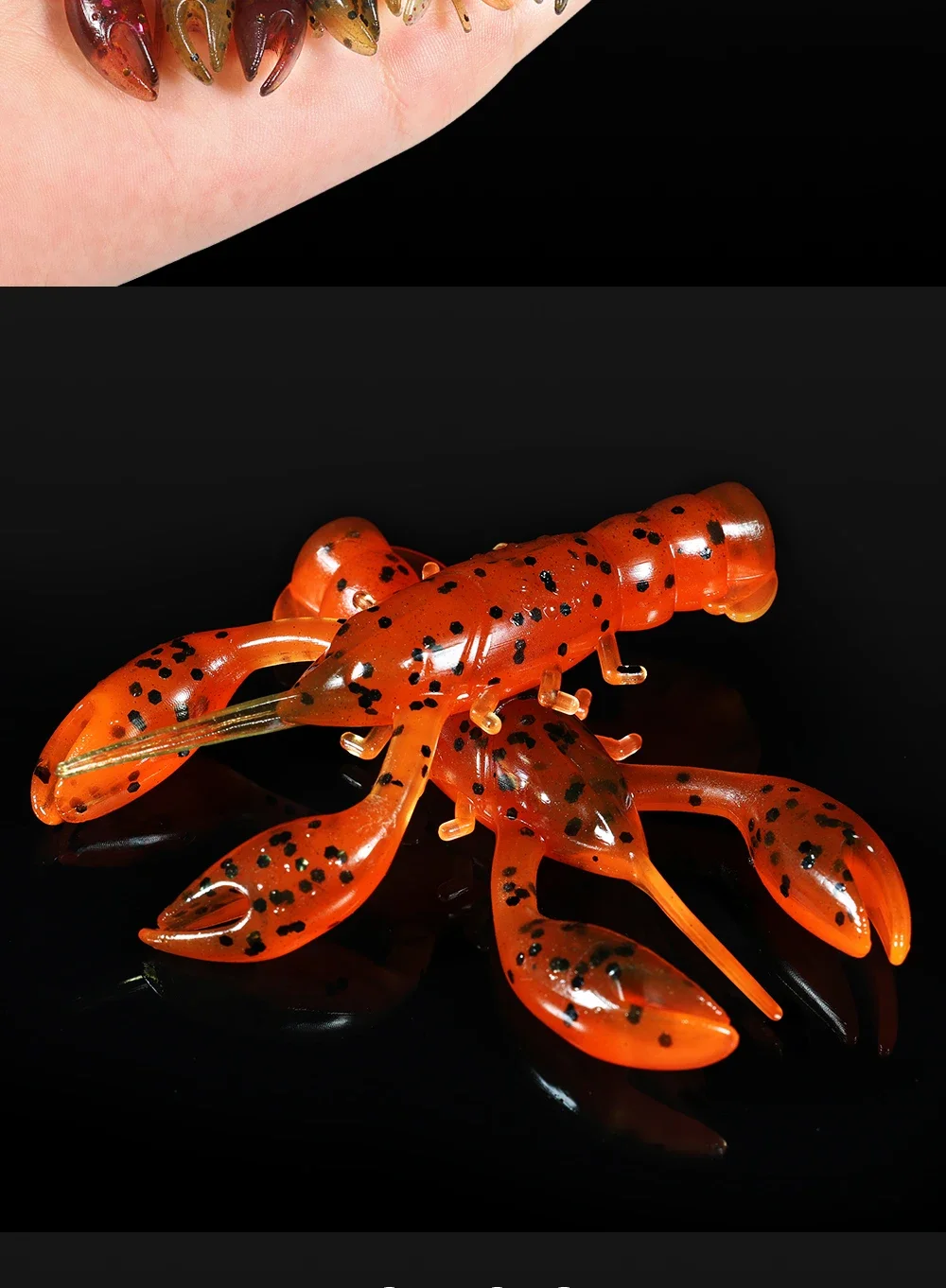 Spinpoler 6,5 cm weicher Köder, künstlicher Köder, Garnelenkreatur, TPR, schwimmender Langusten, Ned-Rigging, Seebarsch, Salzwasser-Angelgerät – Detail 6
