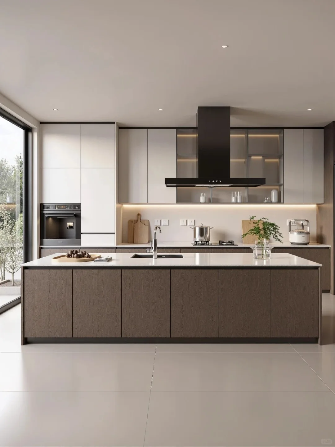 Gray Italian Style Cabinet High Glossy Finish Kitchen Storage Solution with Elegant Design