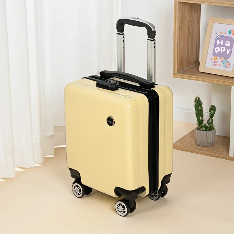 2025 new Fashionable Lightweight Suitcase with Boarding Case, Hard ABS Shell, Rotating Wheels,Password Lock