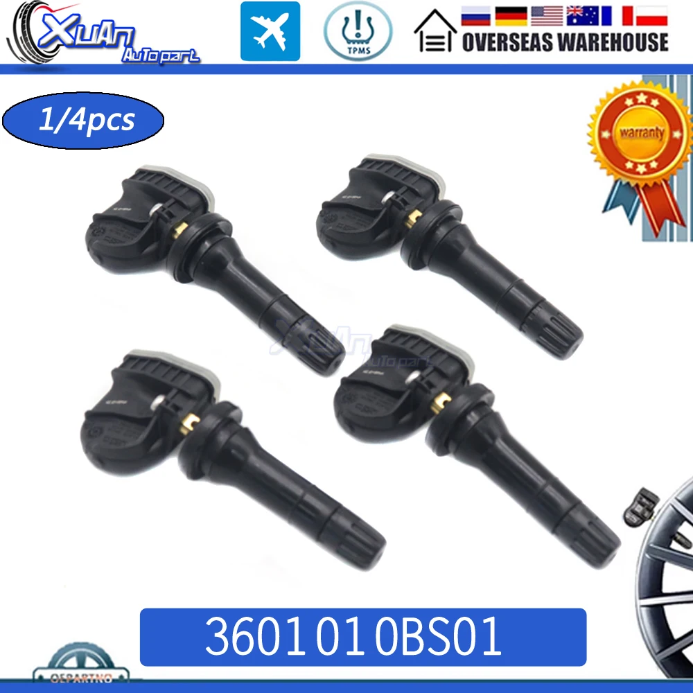 Car TPMS Tire Pressure Monitoring Sensor 3601010BS01AA For ChangAn CS35 PLUS CS85 CS95 Alsvin Hunter 2019 2020 2021 2022 2023