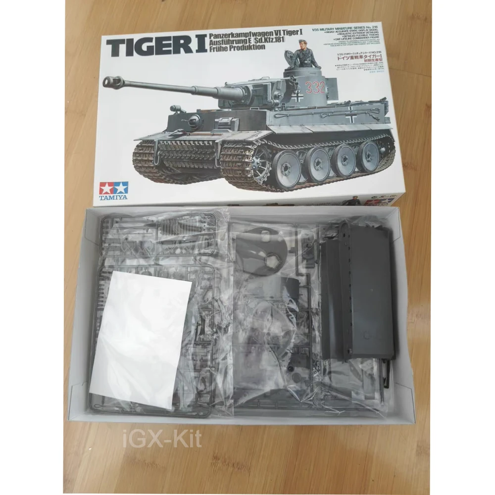 

Tamiya 35216 1:35 Scale WWII German Tiger I Heavy Tank Early Plastic Assembly Model Kit Hobby Craft Making Building Toy