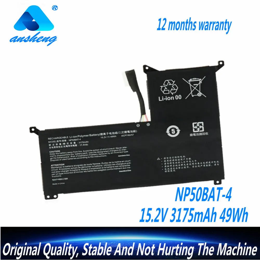 Original NP50BAT-4 Laptop Battery For Machenike F117-7 For SCHENKER XMG Focus 16 For GIGABYTE G7 KE For COLORFUL X15 AT