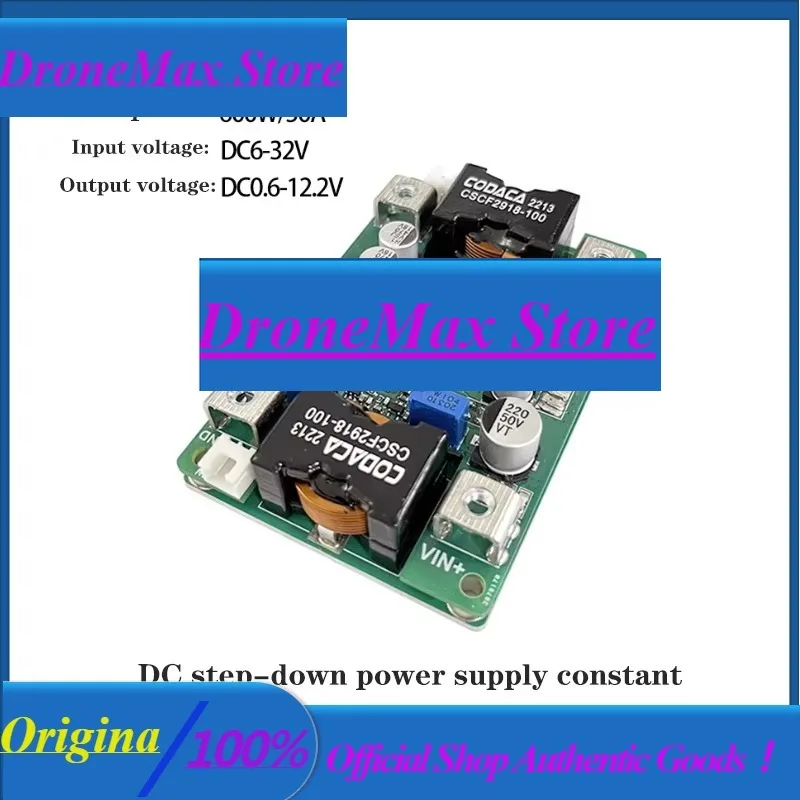 DroMaYF-BK12V50A DC Step-down Power Module Adjustable Constant Current And Constant Voltage Input 8-32V Output Current 50A/1V-12