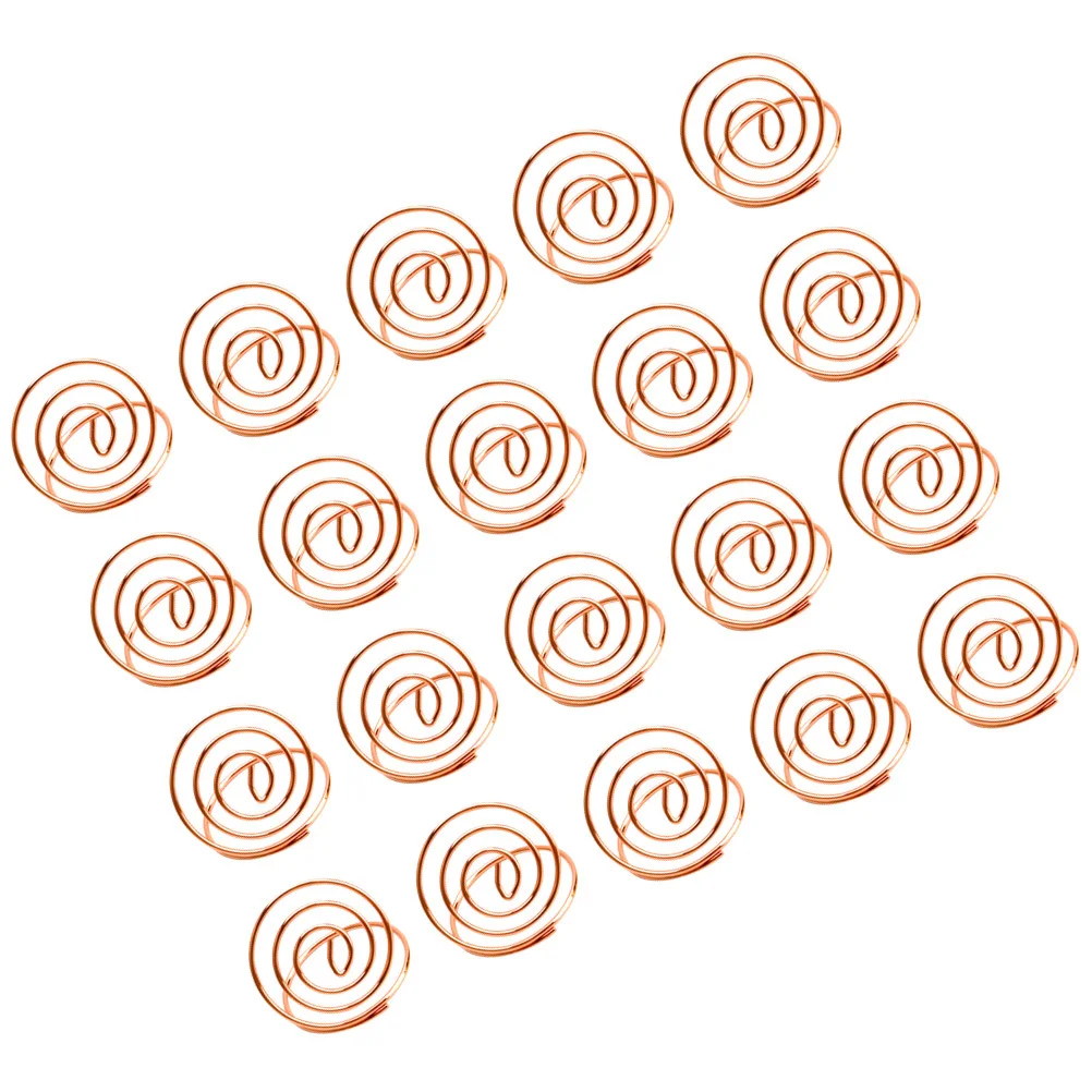 

20 pcs Desktop Photo Clips Rose Gold Heart Shape Table Number Holders For Wedding Party Menu Paper Note Clip Stainless Steel