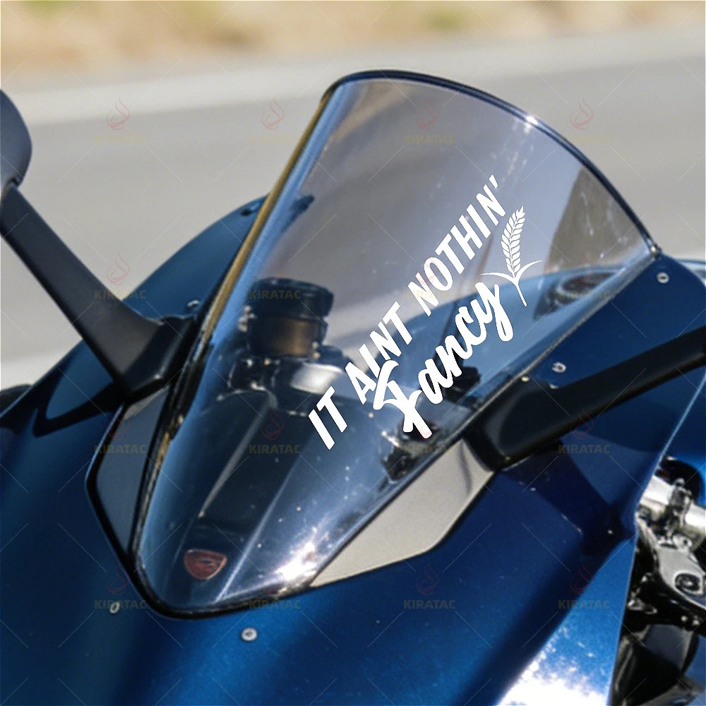 

waterproof, for car windows, trunk, motorcycle helmet fairing"It's not anything fancy." Wheat Elements car sticker,