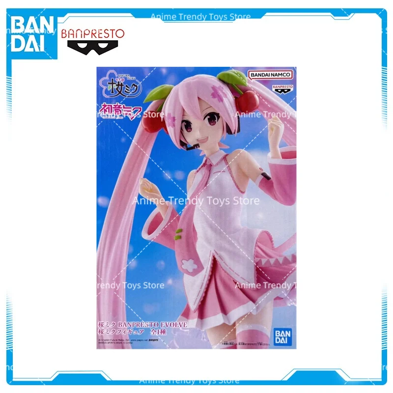 En stock, modèle original BANDAI BANPRESTO Hatsune Miku EVOLVE en PVC, collection de figurines d'anime, jouets, cadeaux WY