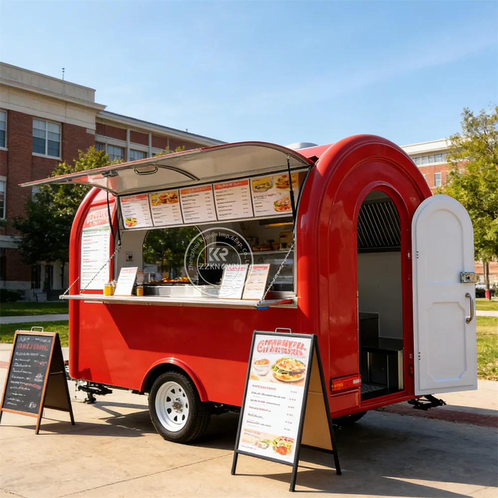 

Фудтрак для тако, кофе и фастфуда, мобильная кухня, тележка для мороженого, прицеп-концессионер с сертификатом CE