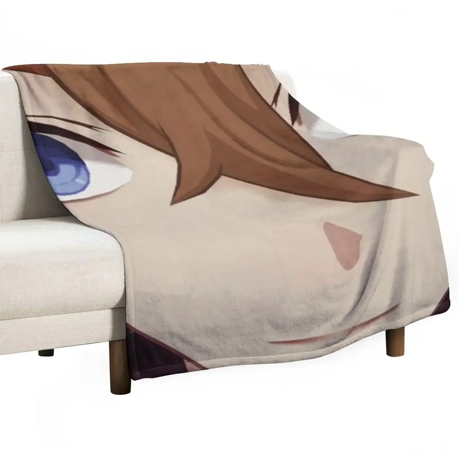 Childe (Tartaglia) Face Meme Throw Blanket Camping Single Tourist anime Blankets