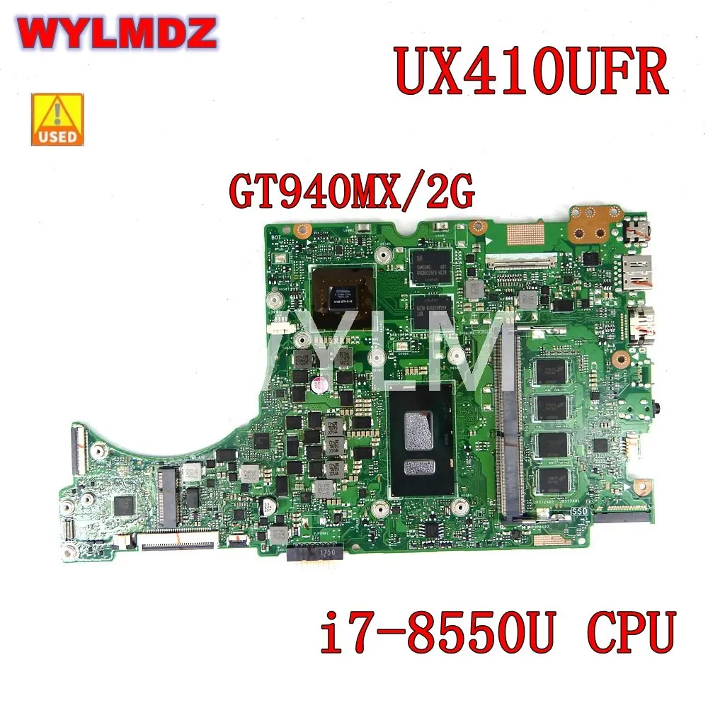 UX410UFR i7-8550UCPU 4GB RAM GT940M/2G  Mainboard For Asus UX410U UX410UV UX410UQ UX410UF Laptop Motherboard 100% Tested