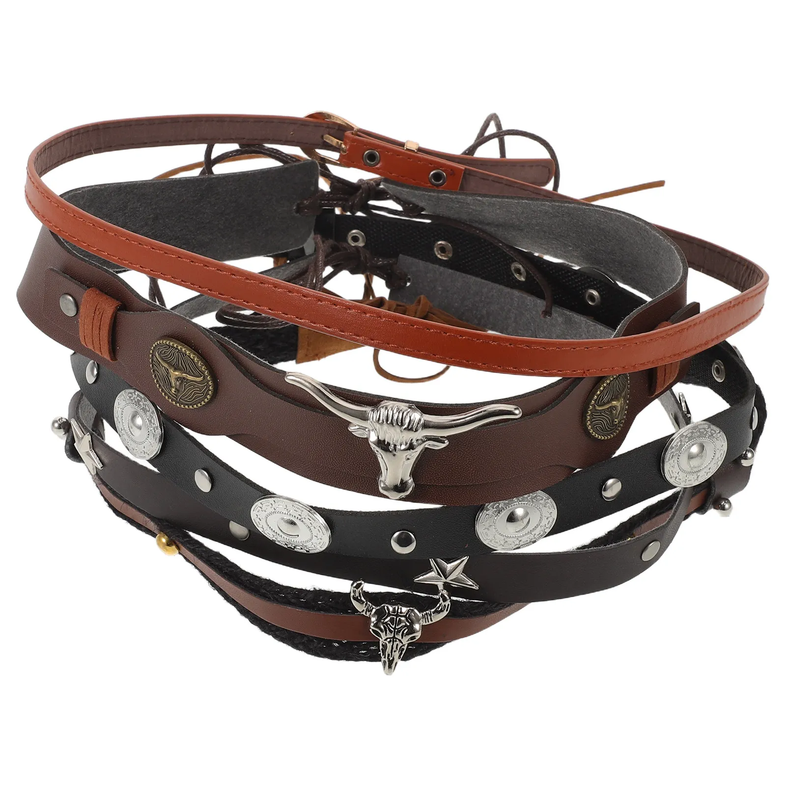 

5 шт. ретро-элементарных ремешков для панам, федор и ковбойских шляп, регулируемые декоративные ремешки-завязки для пляжа и активного отдыха, для женщин и мужчин