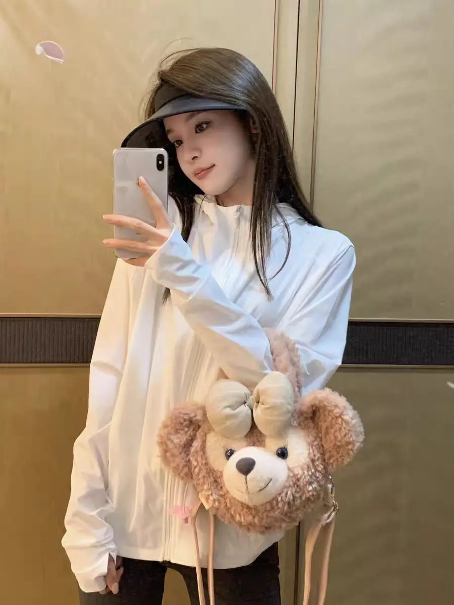 Front Shoulder Sunscreen Clothing Women's Summer 2025 New Versatile Sunscreen Clothing Ice Silk Thin Quick-drying Sports Jacket