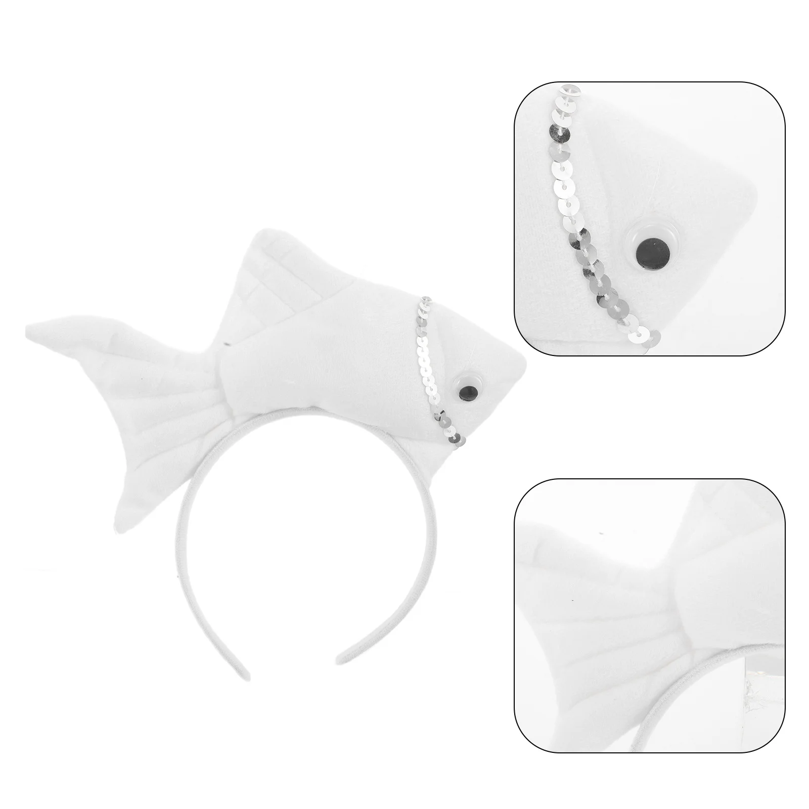 

Fish Shaped Headband Goldfish Hair Accessory Cute Ocean Themed Party Kids Festival Animal Costume Lightweight Comfortable