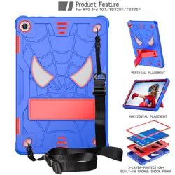 Case for Lenovo Tab TB328FU TB328XU M10 3rd Gen 10.1 inch 2022 Kids cover Silicone +PC case TB325FU TB325XU + shoulder strap