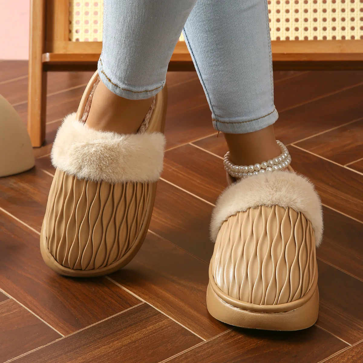 Thick Bottom Fluffy Bag Heel S - đánh giá và giá Women Bags And Shoes