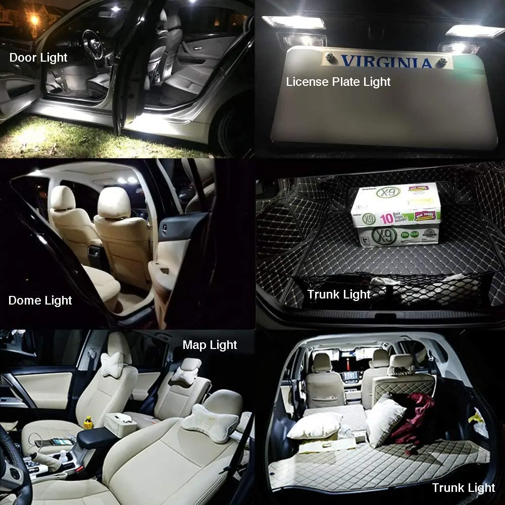 Accessori per auto Kit luce interna a Led per auto per Ford Ka 2 mk2 2009 - 2016 bianco senza errori 6000K Super Bright