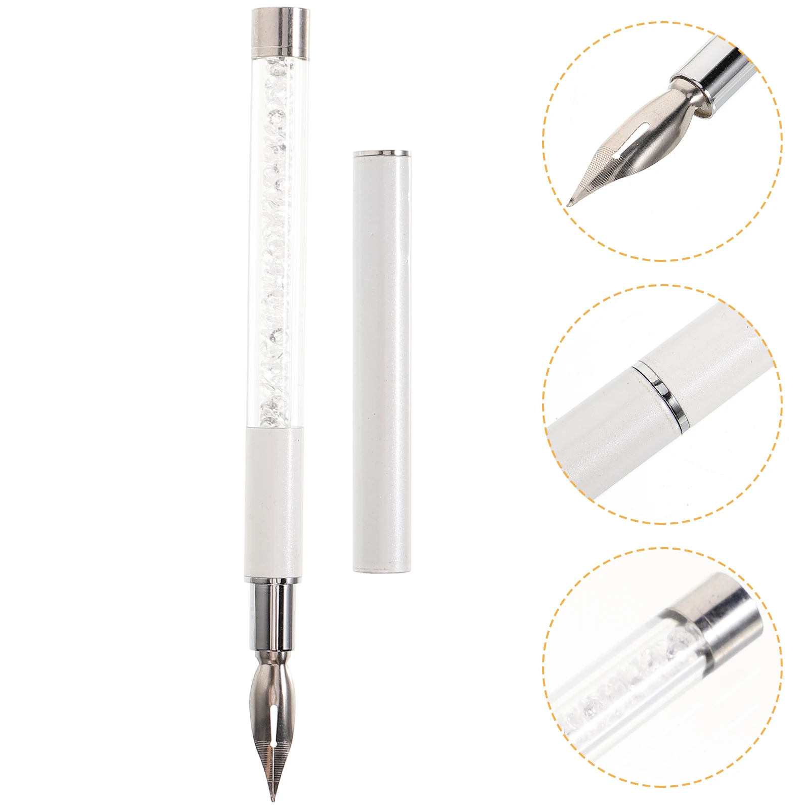 Art Pen Manicure Rhinestone Picker Fine Tip For Nail Design Portable Dotting Tool Manicure Supplies Women Nail Art Pen