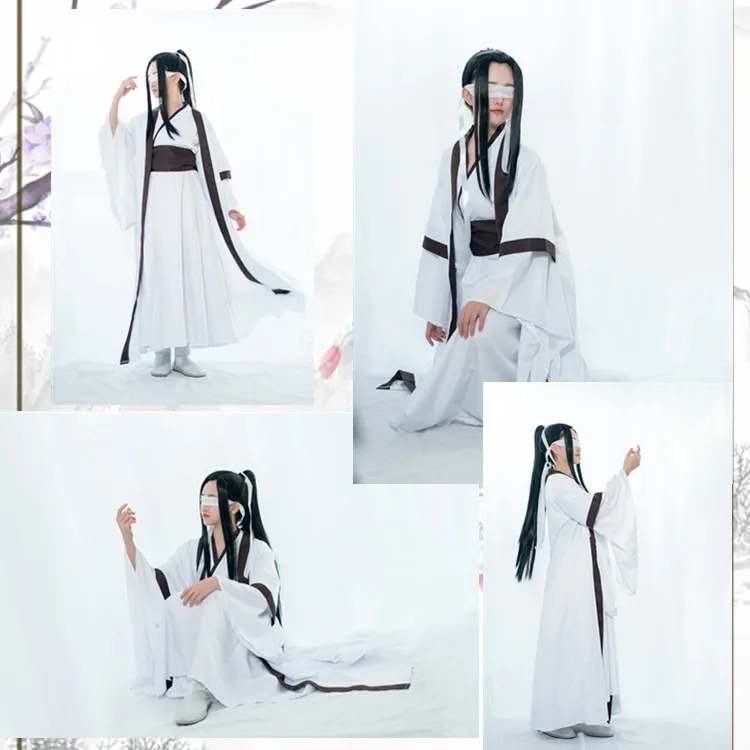 Wei Wuxian Lan Wangji Cosplay Mo Dao Zu Shi Costume Anime Grandmaster of diavolo coltivazione uomo donna Han abbigliamento cinese