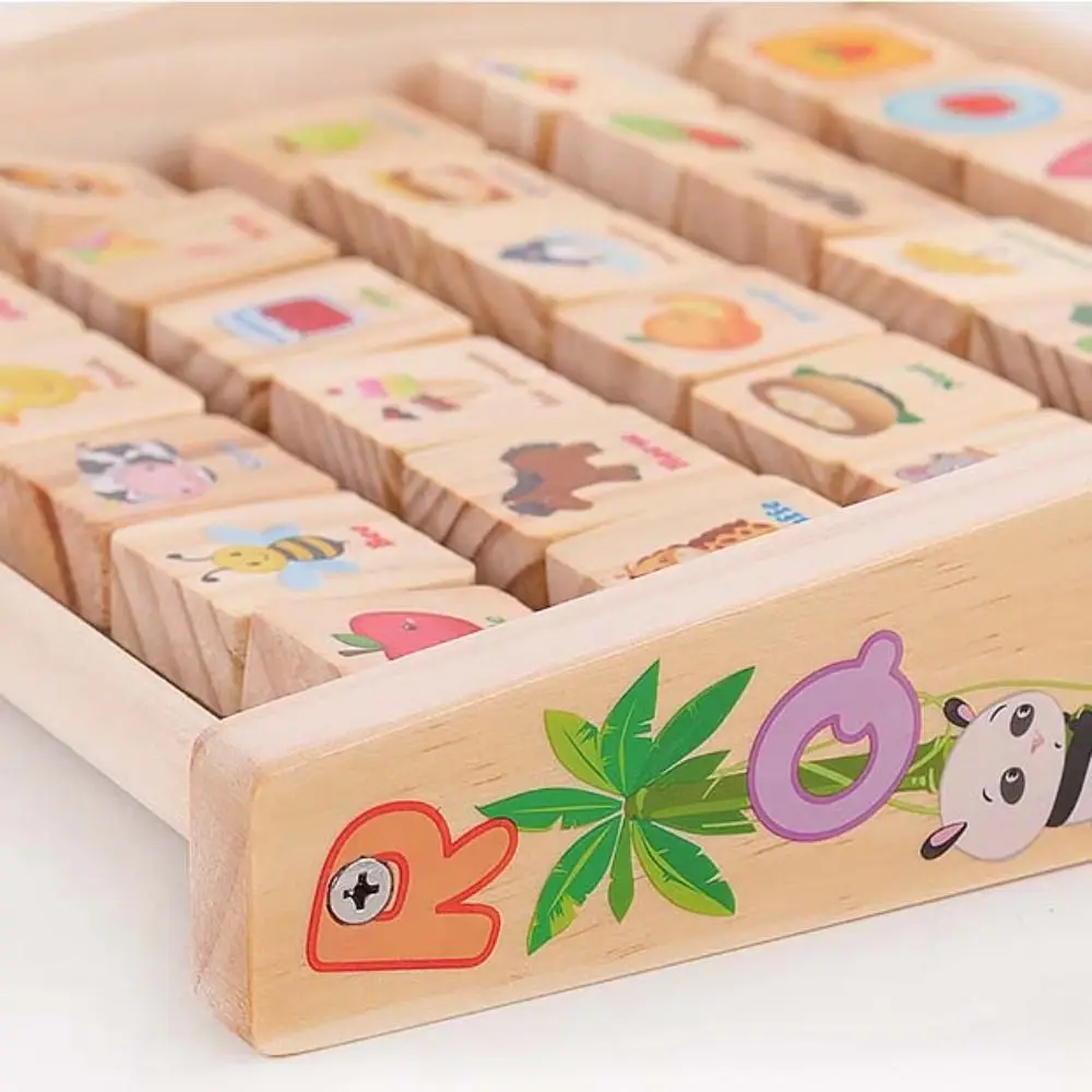 الإنجليزية الأبجدية رسالة الحساب المعرفي حبة المعداد لوحة حروف خشبية الكرتون نمط الذكاء مجلس التعليم المبكر