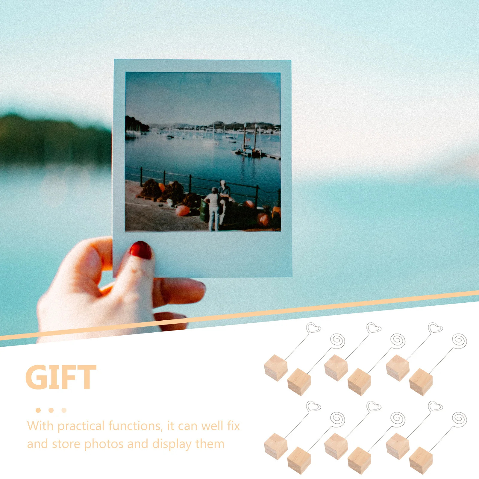 12 قطعة سطح المكتب عرض الصور تقف آمنة موثوقة أصحاب الصور بطاقات الأعمال المشابك للمنزل ديكور مذكرة كليب