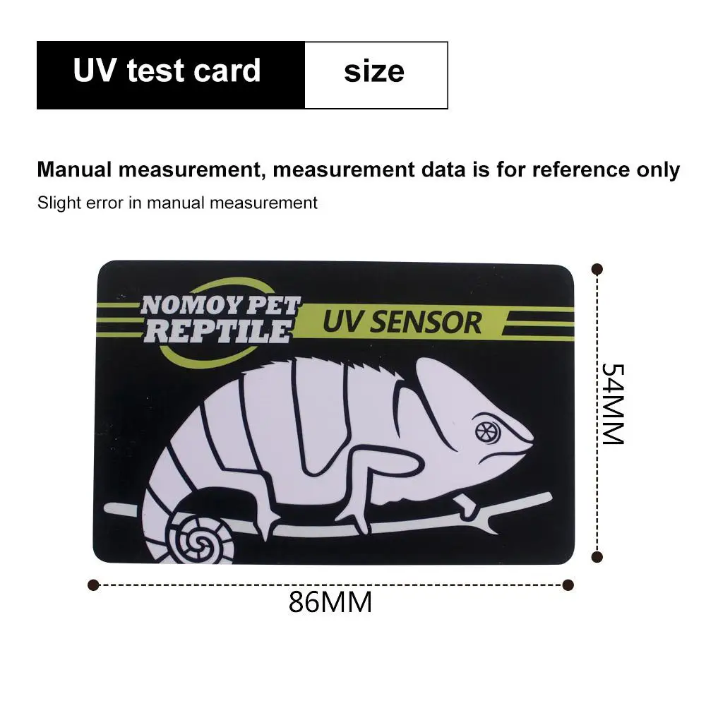 Light Lamp Bulb Test Card 10 Seconds Detection Crawler Pet UVB UV Test Card UV Life Detection Test Card Reptile Accessories