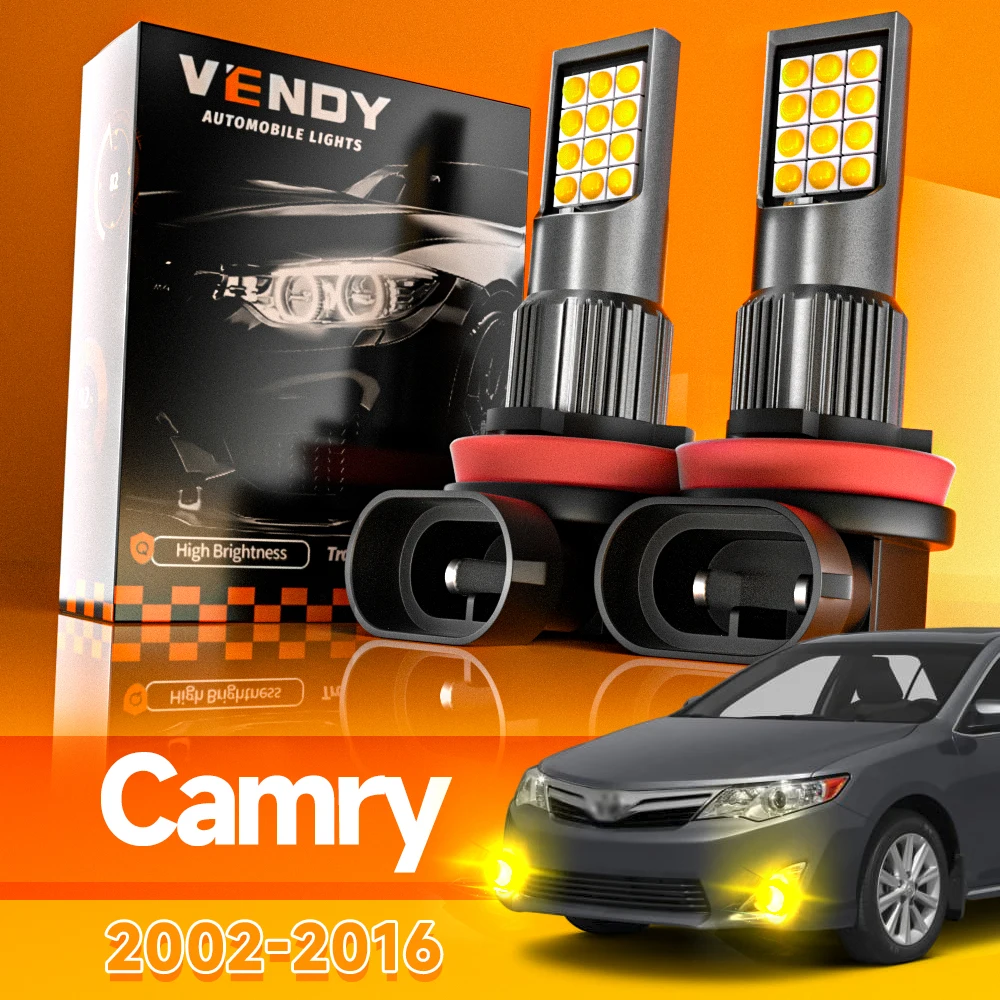 2pcs For Toyota Camry 2002-2016 LED Fog Light 2003 2005 2006 2007 2008 2009 2010 2011 2012 2013 2014 2015 Canbus Accessories