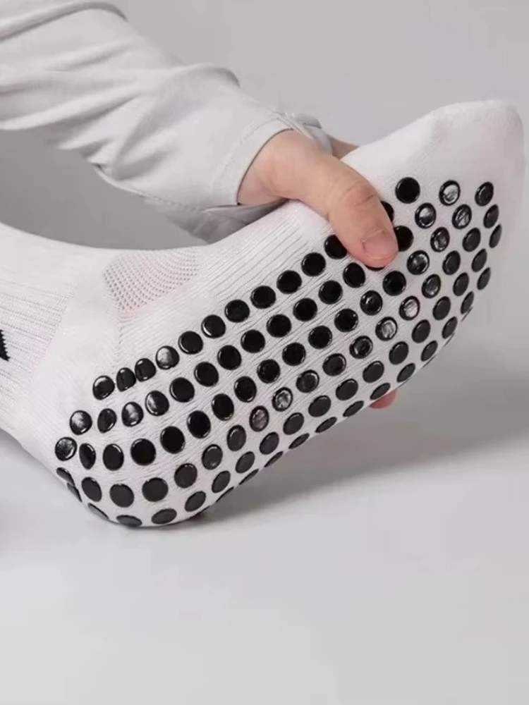 AliExpress NONE 1-10 Pairs men women football grip socks towel bottom sport socks rugby soccer cycling running Exercise athletic socks