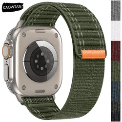 Nylon Band for Apple Watch Strap 46MM 49mm 45mm 44mm 42mm 41mm 40mm Bracelet for Iwatch Ultra 2 Series 10 9 8 7 6 SE 5 4 Correas