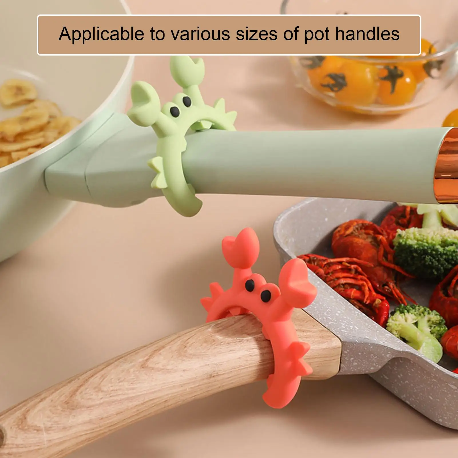 Utensil Rest Crab Shaped Silicone Utensil Rest Countertop Ladle Holder Anti-Overflow Stove Top Spatula Holder Kitchen Gadget image 4