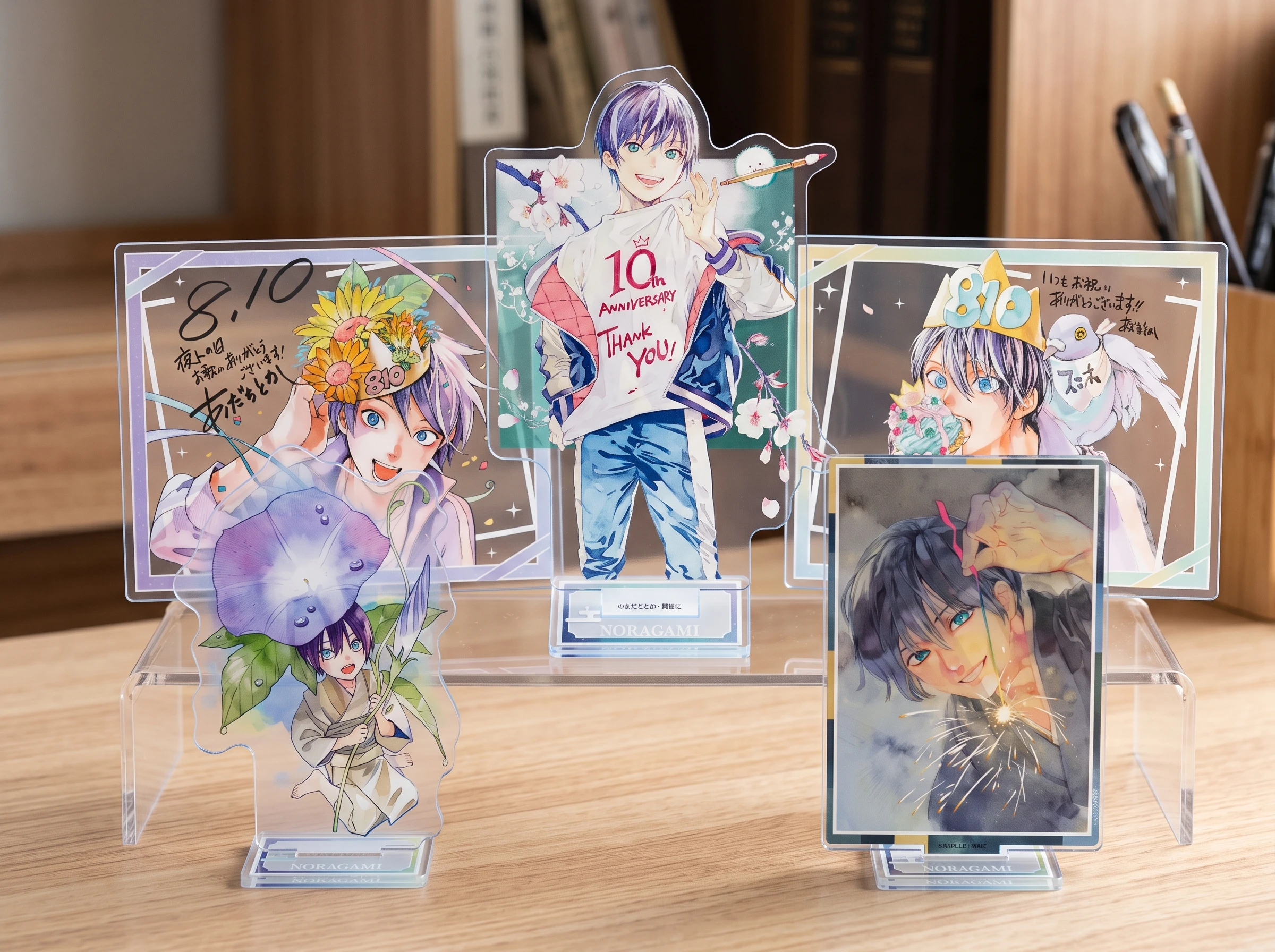 Noragami Ebisu Yato Yukine Acrylic Stand Stray God Manga Fan Merchandise Table Top Decor Bag Pendant Custom Gift Keychain 15cm