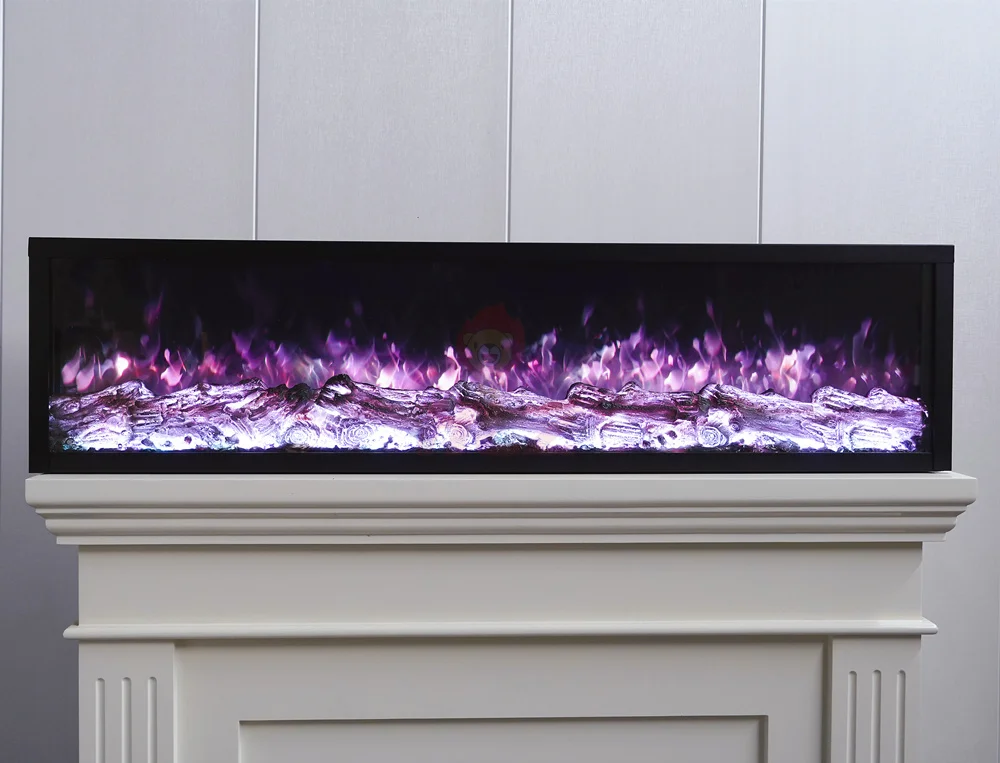150cm Factory Directsales Customized Indoor Insert Fireplace Wall Mounted Decorative Smart Home Hotel Office  Electric Fireplace