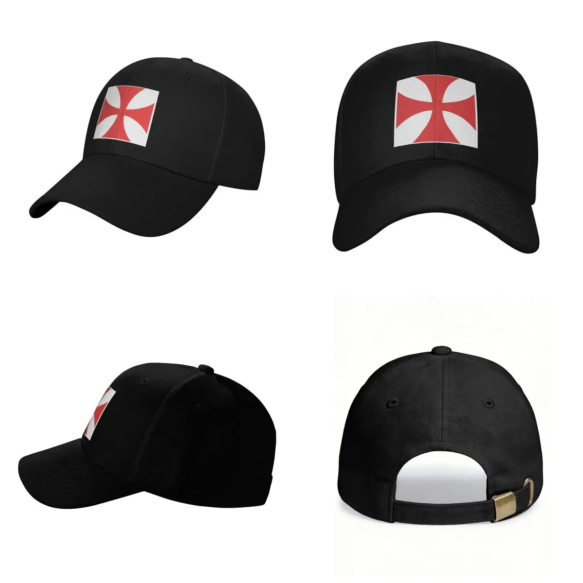 Templar Shield Cross Medieval Warrior Sword Knights Templar Deus Vult Cap Fashion Casual Baseball Caps Adjustable Hat Hats