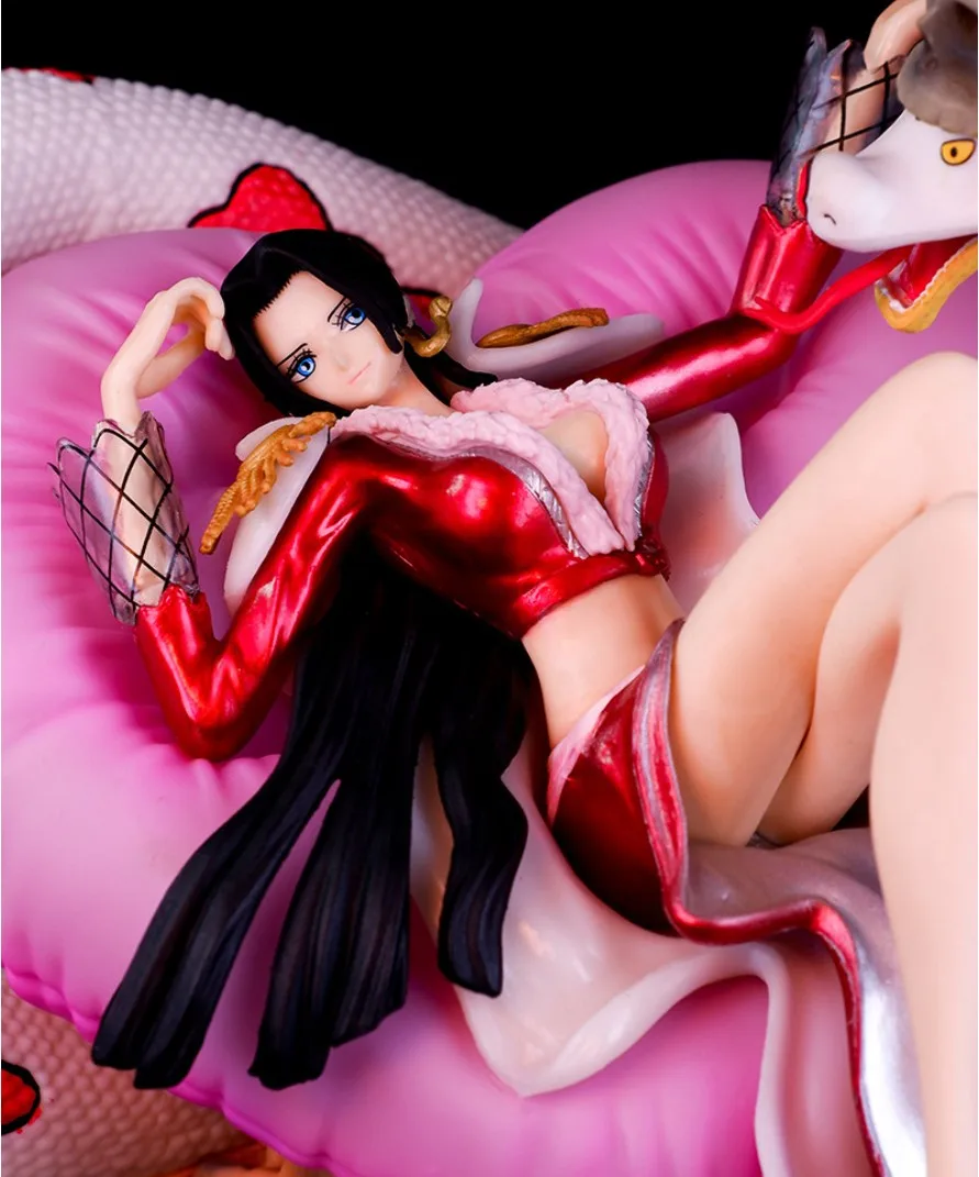 30cm One Piece Boa Hancock Super งูสาวสวยอะนิเมะ Handmade Action Figures เดสก์ท็อปเครื่องประดับตกแต่งของขวัญ