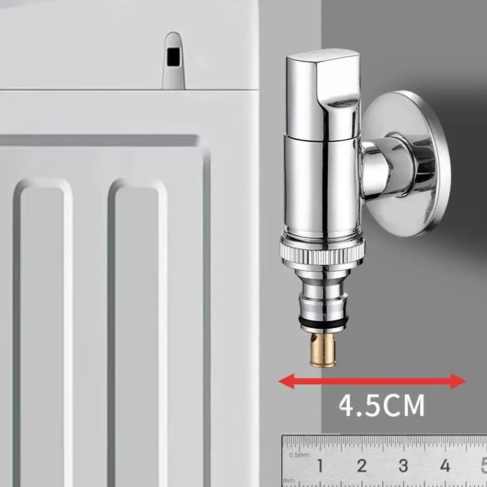 

Металлический кран для стиральной машины, настенный кран «один в один», двойной кран управления, автоматический запорный клапан для воды, быстрое открытие