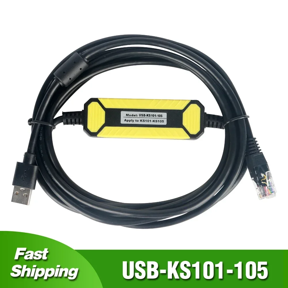 USB-KS101-105 PLC Programming Cable for Kinco KS101M-04DX KS105-16DT KS105C1-16DT KS105C2-16DT Programmable Logic Controller