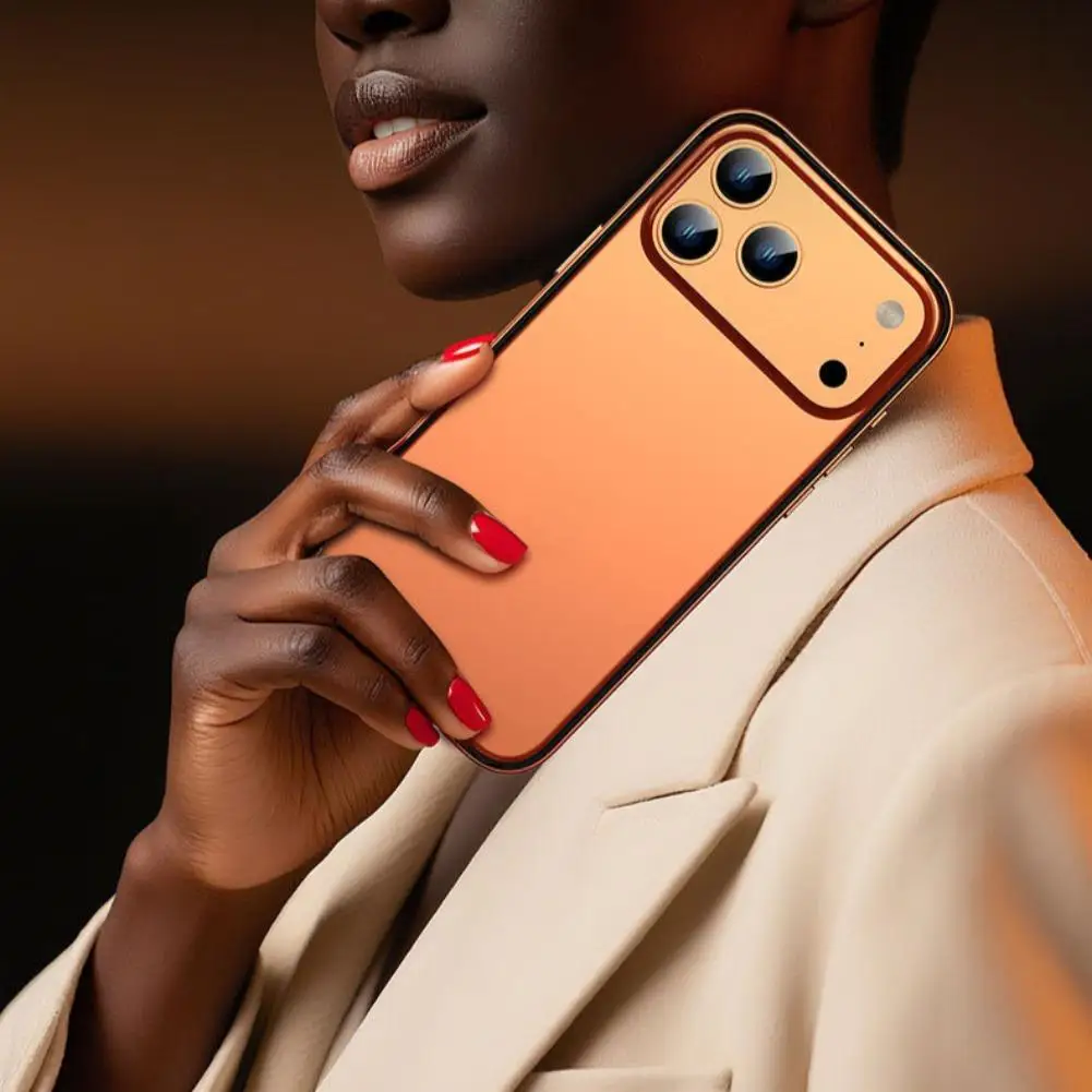 Metal Silicone Border For IPhone 17 Promax Phone Case Hollow Heat Dissipation And Anti Drop Protective Cover Alloy Accessories