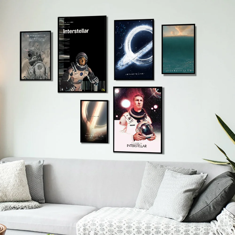 Hot Movie Interstellar Whitepaper Poster HD Quality Poster Wall Art Painting Study Room Wall Decor