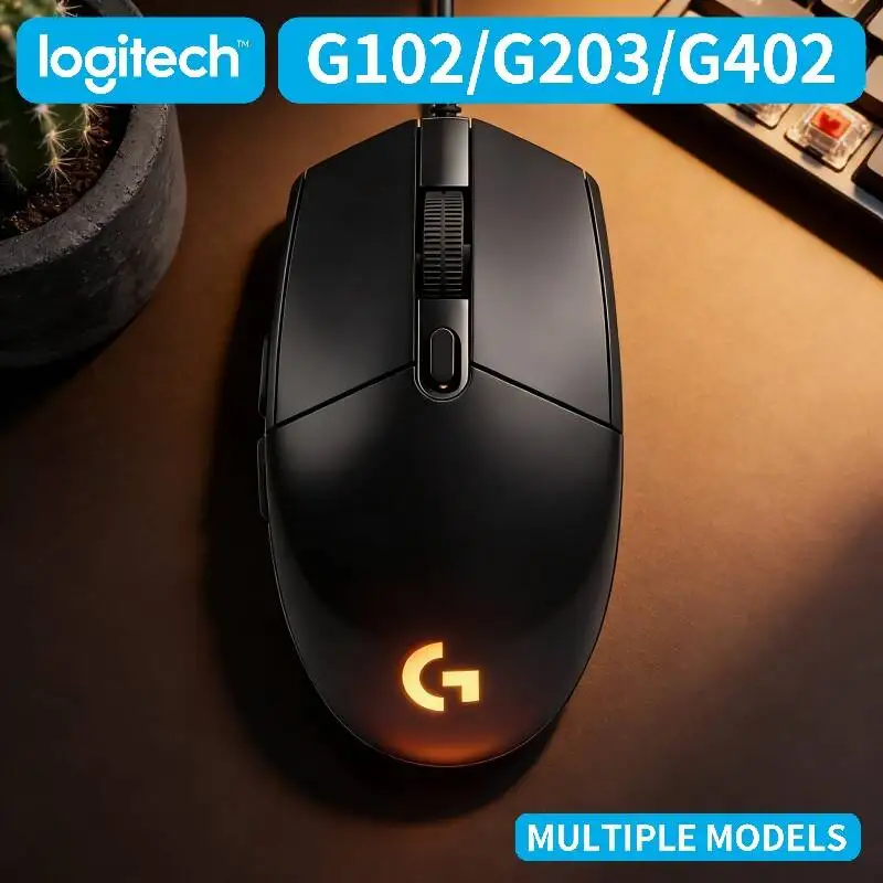 

G102 G203 G402 Logitech Wired Gaming Mouse RGB Spectrum Lighting High Performance for All Kinds of PC Games