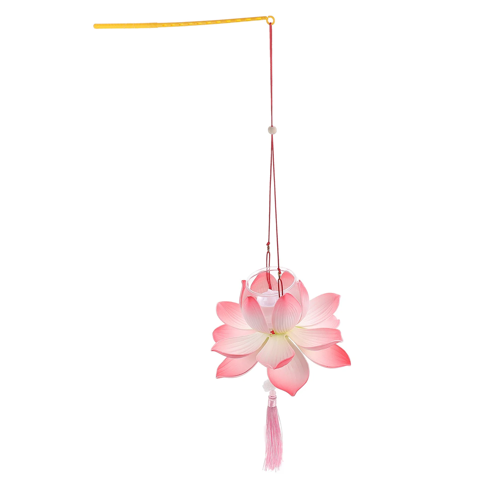

1Set Lantern DIY Material Lotus Shape Tassel Festival Decoration Kit Handheld Lantern Making Supplies Party Home Decor