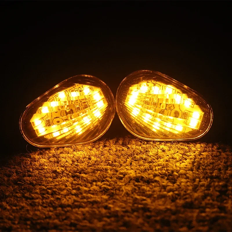 Pair YAM LED Flush Mount Turn Signals Light YZF R6 R1 2008 2007 2006 2005 2004 For Yamaha