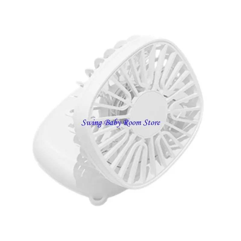 K1ad Small Handheld Fan com 3 velocidades USB recarregável fã pescoço pendurado para externo