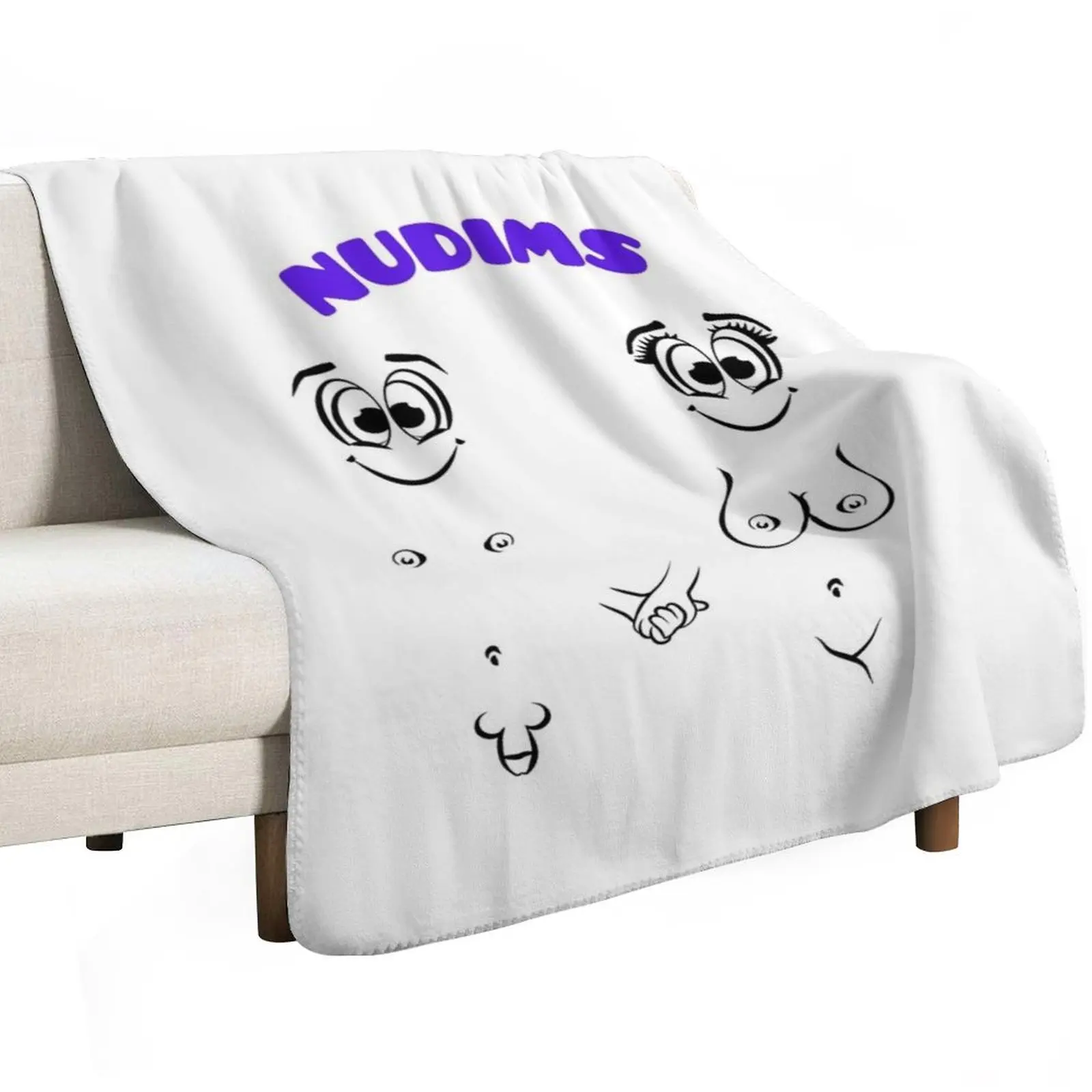 NUDIMS Couple (blue) Throw Blanket halloween Thin Fashion Sofas Sleeping Bag Summer Decoratives Blankets