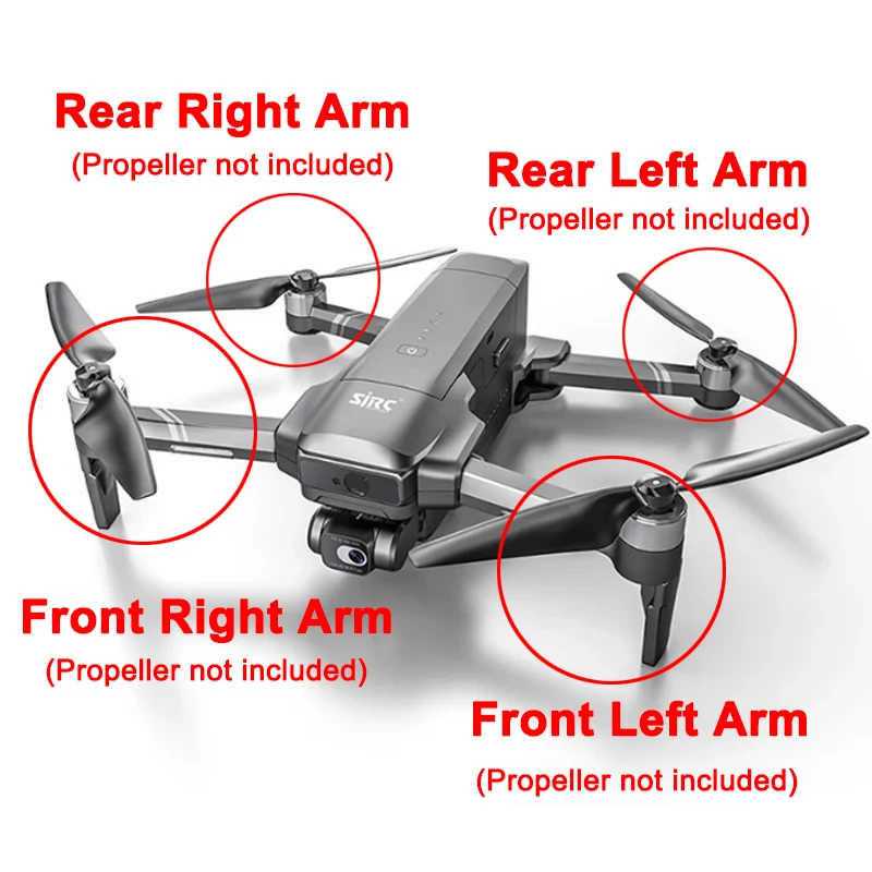 Дрон SJRC F22S 4K Pro, оригинальный запасной рычаг двигателя, передний/задний рычаг с двигателем, Дрон подходит для F22 аксессуар для руки