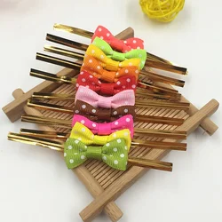 100 sztuk Mix Różne urocze kokardki Twist Ties Decor Ribbon Bows for Sealing Gifts Bakery Cake Cookie Candy Lollipop Bag Packaging 8cm