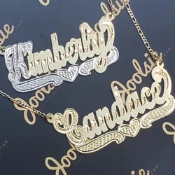 Zciti customized personalized name necklace 18k gold-plated necklace with name, exquisite gift for her