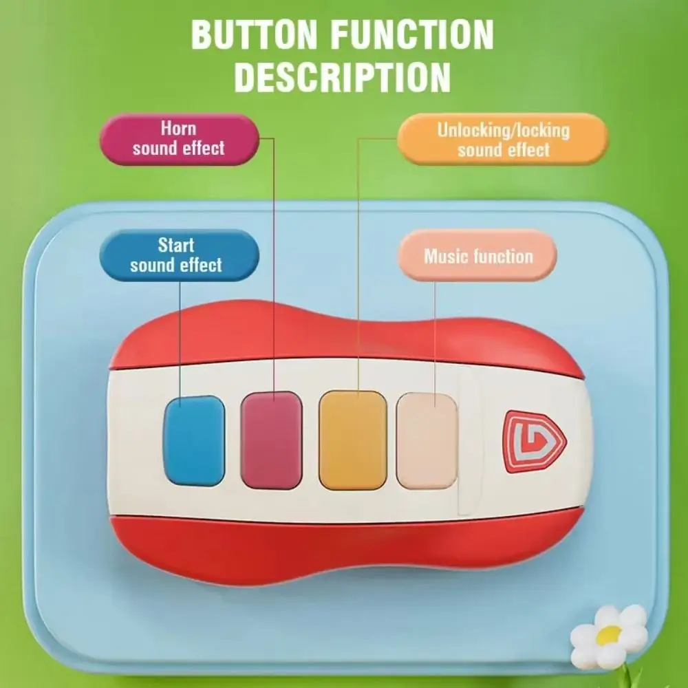 Faire semblant jouer musique clé de voiture bébé jouets voix dentition enfants musique clé jouet modèle apprentissage précoce simulé voiture clé jouet nourrissons