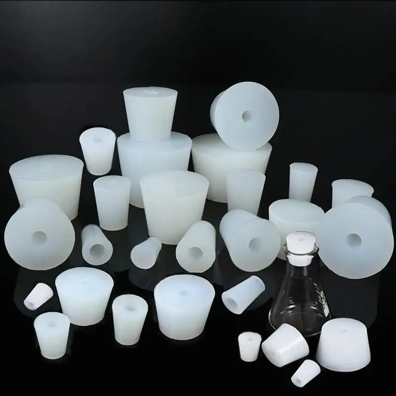 1/2/3pcs Silicone Fermenter Plug Stoppers With 8mm Hole For Airlock Bubbler Valve Home Brew Wine Beer Fermentation Supplies