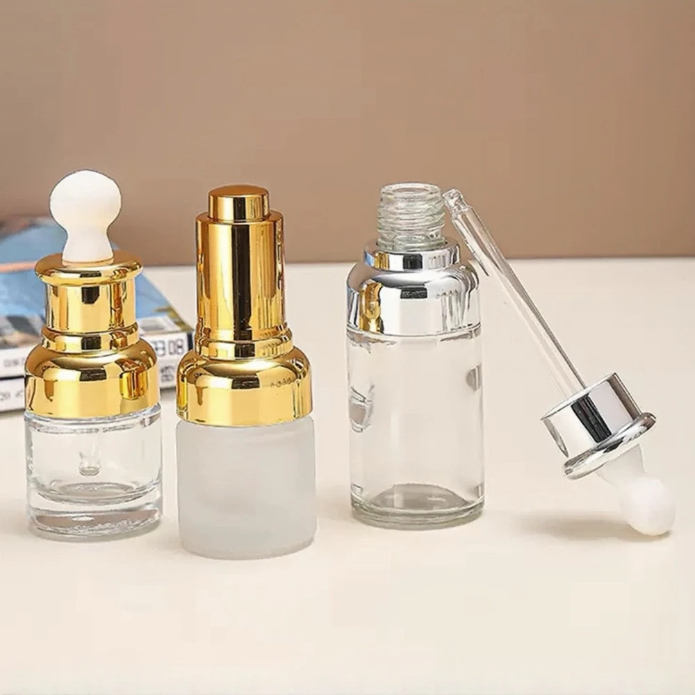 20/30/40ml Glass Dropper Bottle Essential Oil Aromatherapy Eye Drop Travel Vial Refill Perfume Container Travel Pipette Bottles