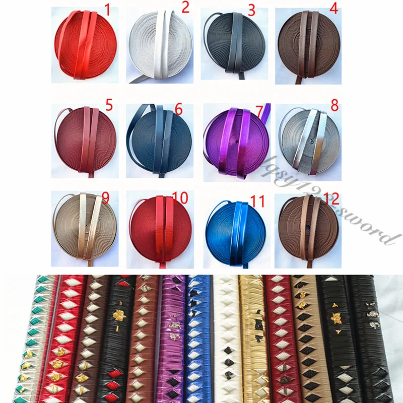 Synthetic Silk Leather Ito Wrapping Cord Sageo for Japanese Samurai Swords Handle Saya (12 to Choose of You Can Choose)